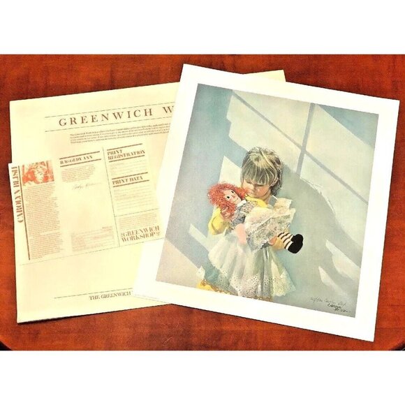 Carolyn Blish Other - 18"x20" Limited Edition Signed Numbered PRINT Raggedy Ann by CAROLYN BLISH 1979